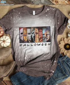 halloween friends horror movie characters bleached t shirt horror friends bleached shirt 1 j8GR5