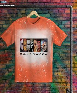 halloween friends horror movie characters bleached t shirt horror friends bleached shirt 3 9SnfL