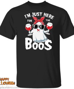 halloween im just here for the boos drinking beer t shirt HmCgX