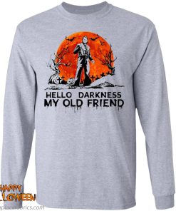 halloween leatherface hello darkness my old friend t shirt 6 qM0U8