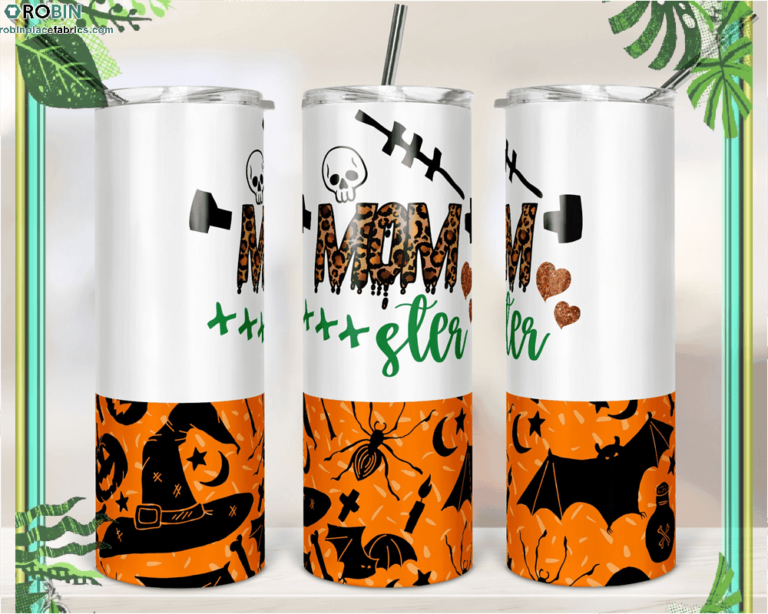 Halloween Momster Mom Life Skinny Tumbler RBPL89