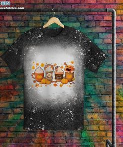 Halloween Pumpkin Coffee Latte Drink Cup T-Shirt – Fall Coffee Shirt