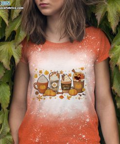 halloween pumpkin coffee latte drink cup t shirt fall coffee shirt 4 hJ1tB