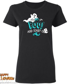 halloween say boo and scary on shirt 4 J9qMf