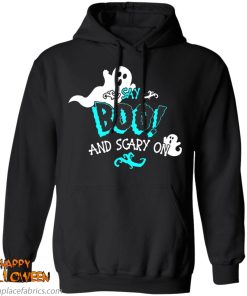 halloween say boo and scary on shirt 8 cS6yG