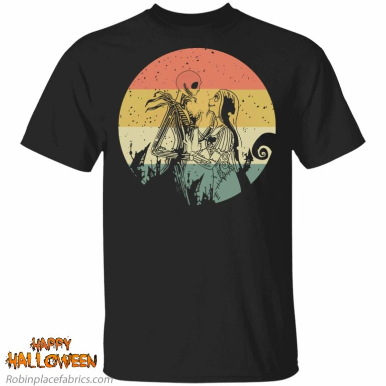 Halloween Town Jack Skellington And Sally Vintage Shirt
