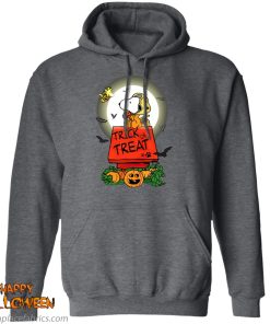 halloween trick or treat pumbkin woodstock and snoopy t shirt 9 AIglc