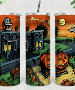 Halloween Tumbler Skinny Tumbler Happy Halloween Pumpkin Halloween