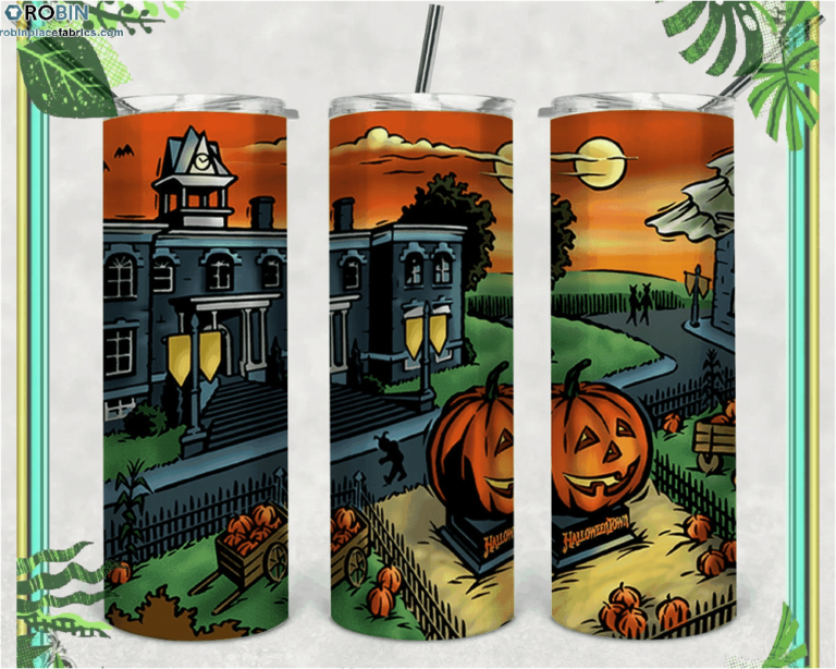 Halloween Tumbler Skinny Tumbler Happy Halloween Pumpkin Halloween
