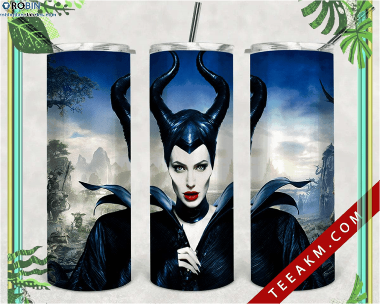 Halloween Villain Maleficent Skinny Tumbler