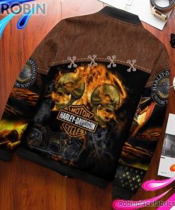 Harley Davidson – HD 3D Printed AOP Bomber Jacket RBPL135