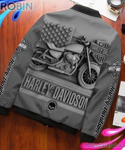 Harley Davidson – HD 3D Printed AOP Bomber Jacket RBPL154