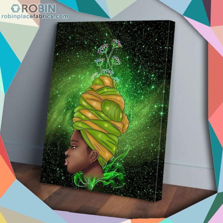 Headwrap African Girl Matte Wall Art (Canvas And Poster)
