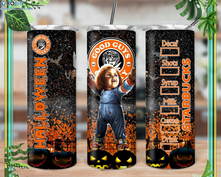 Horrific Movies Ghost Chucky Halloween Skinny Tumbler