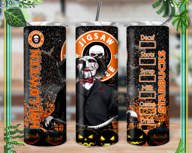 Horrific Movies Pumpkin Halloween Serial Killer Skinny Tumbler