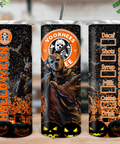 Horrific Movies Pumpkin Lake Killer Halloween Skinny Tumbler