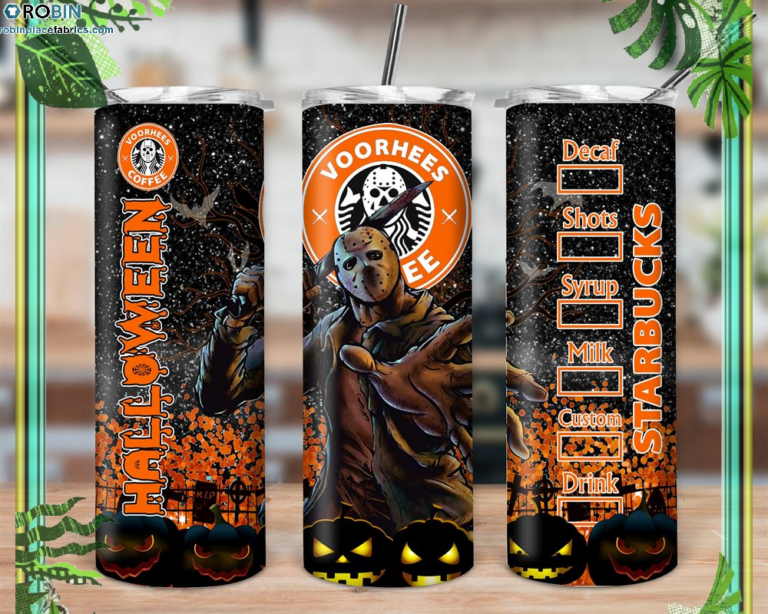 Horrific Movies Pumpkin Lake Killer Halloween Skinny Tumbler
