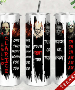 Horror Movies Halloween Skinny Tumbler Tumber