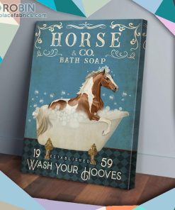 Horse In Bath Wash Your Hooves Matte Wall Art (Canvas And Poster) Horse In Bath Wash Your Hooves Matte Wall Art (Canvas And Poster)