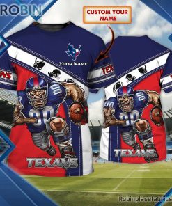 Houston Texans Custom Shirt – Custom Name AOP 3D T Shirt Houston Texans Custom Shirt – Custom Name AOP 3D T Shirt