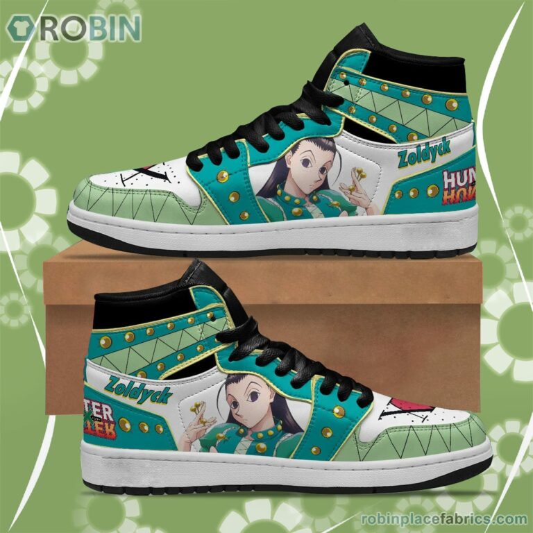 Hunter x hunter Illumi Zoldyck JD Sneakers Custom Anime Shoes