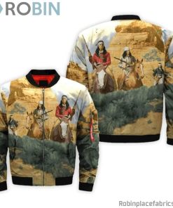 Hunting Native American Bomber Jacket