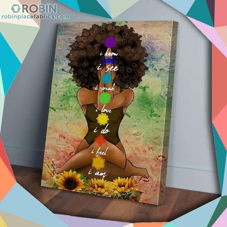 I Am African I Know I See Yoga Matte Wall Art (Canvas And Poster)