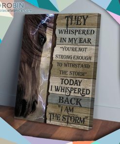 I Am The Storm Horse Matte Wall Art (Canvas And Poster)