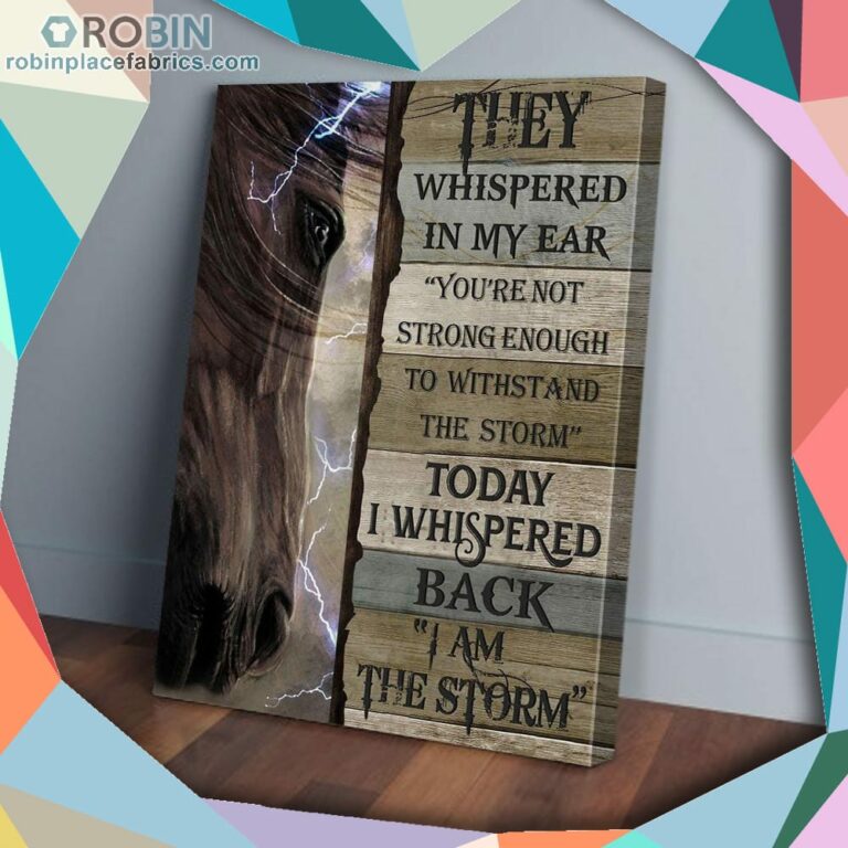 I Am The Storm Horse Matte Wall Art (Canvas And Poster)