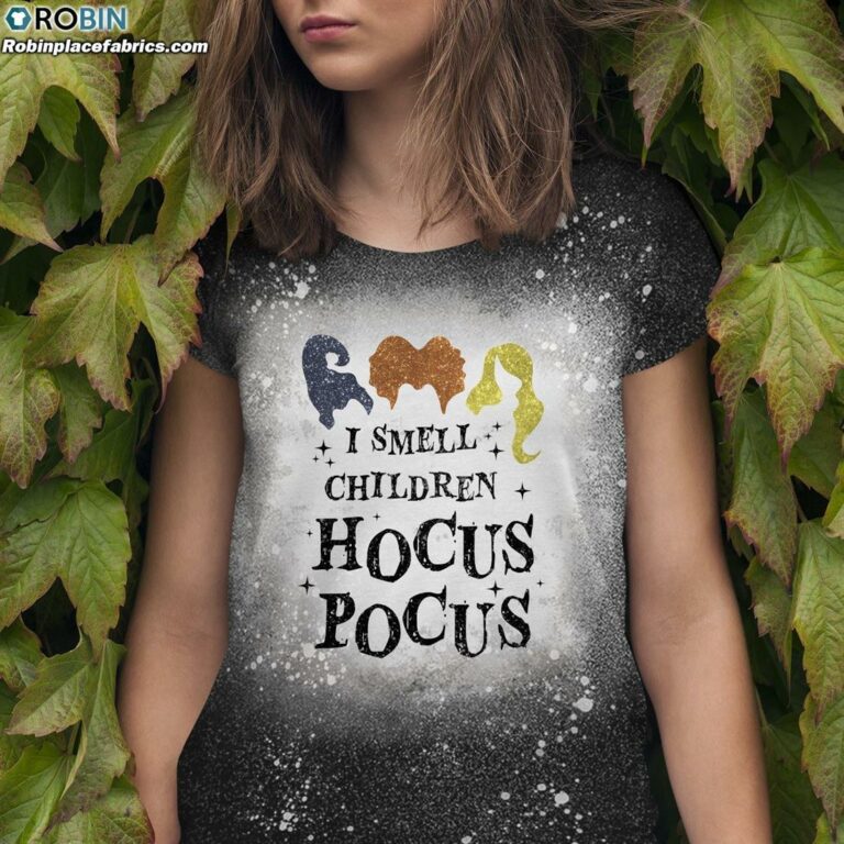 I Smell Children Sanderson Sisters Bleached T-Shirt – Hocus Pocus Bleach Shirt
