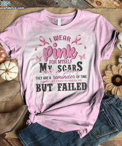 i wear pink for myself bleached t shirt 1 rc2xC