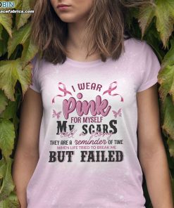 I Wear Pink For Myself Bleached T-Shirt