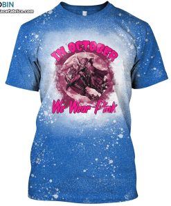 in october we wear pink funny hocus pocus bleached t shirt halloween witch breast cancer awareness bleach shirt 1 9fmxN