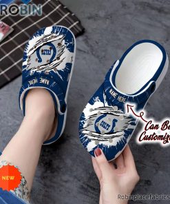Indianapolis Colts Crocs – Personalized I.Colts Football Ripped Claw Clog Shoes