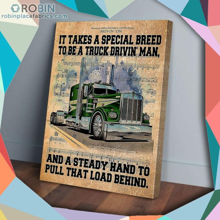 It Takes A Special Breed To Be A Trucker Matte Wall Art (Canvas And Poster)