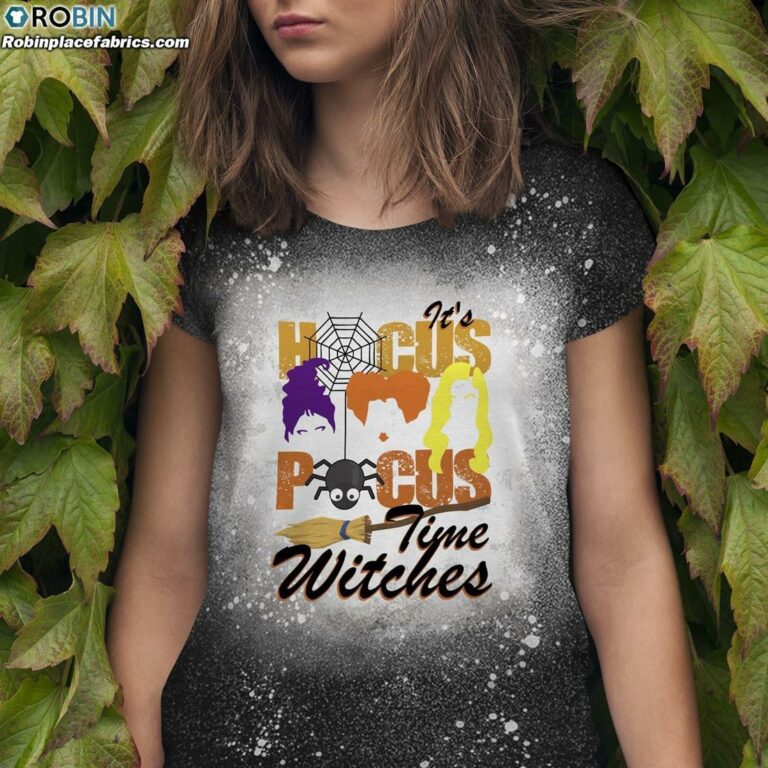 It’s Hocus Pocus Time Witches Sanderson Sisters Bleached T-Shirt – Hocus Pocus Bleach Shirt