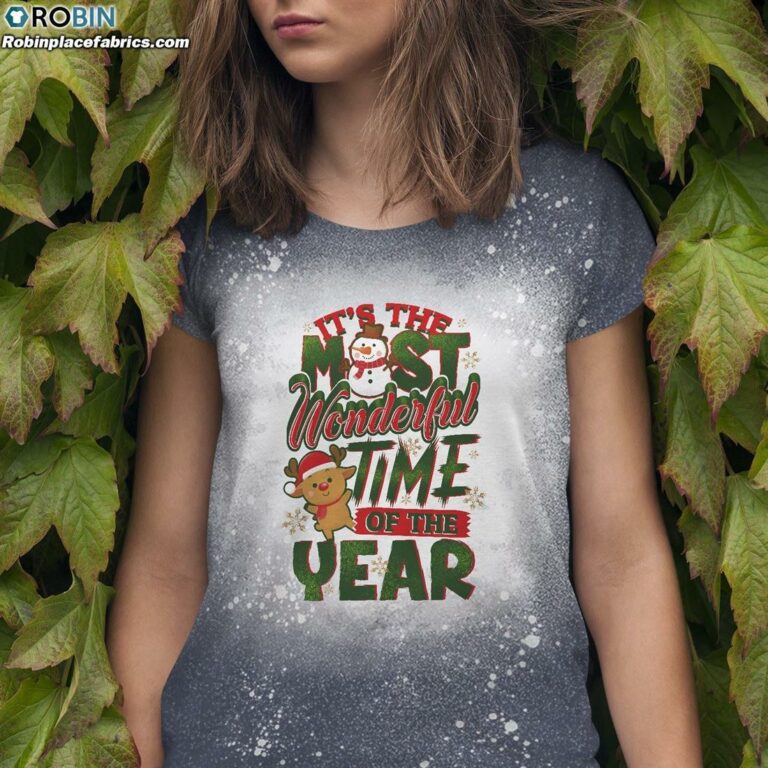 It’s The Most Wonderful Time Of The Year Sweatshirt Bleached T-Shirt – Christmas Bleach Shirt