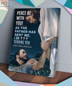 Jesus Save Peace Be With You Matte Wall Art (Canvas And Poster) Jesus Save Peace Be With You Matte Wall Art (Canvas And Poster)