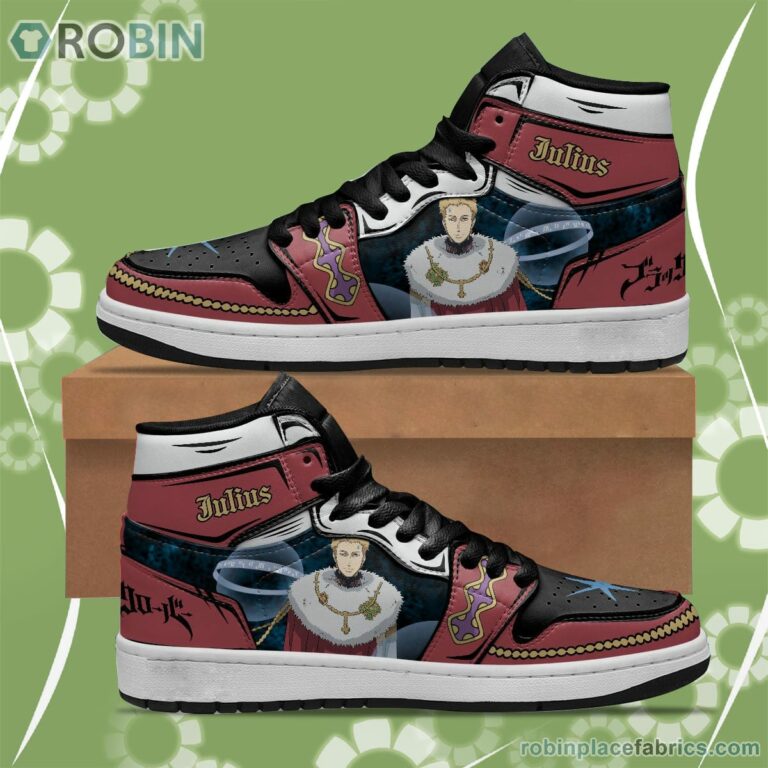 Julius Novachrono JD Sneakers Black Clover Custom Anime Shoes