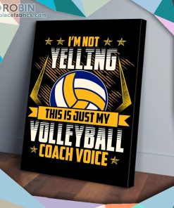 Just My Volleyball Coach Voice Matte Wall Art (Canvas And Poster)