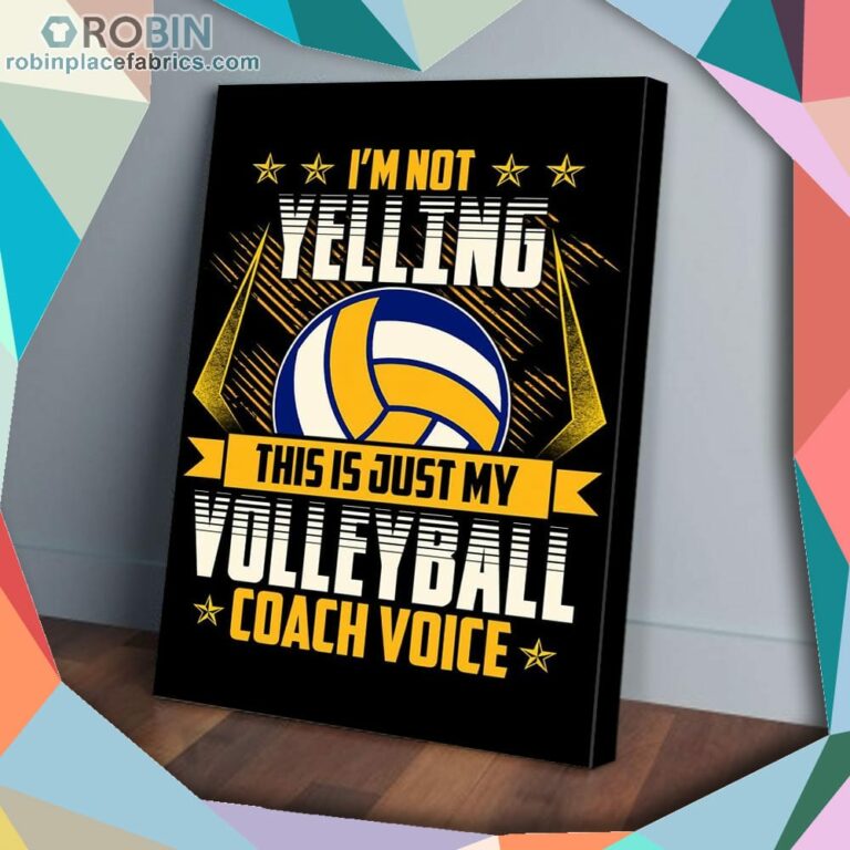 Just My Volleyball Coach Voice Matte Wall Art (Canvas And Poster)