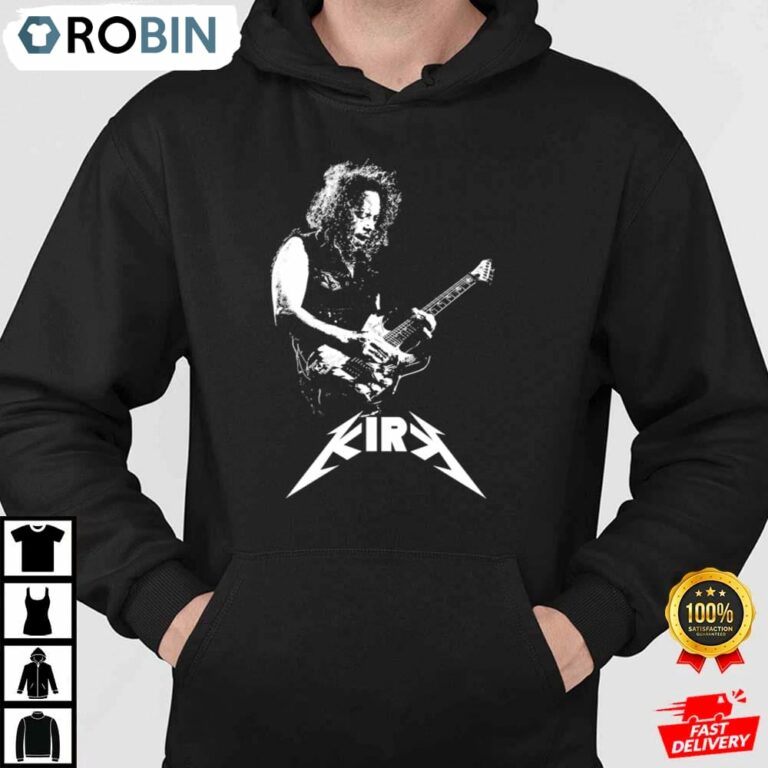 Kirk White Stencil Metallica Shirt