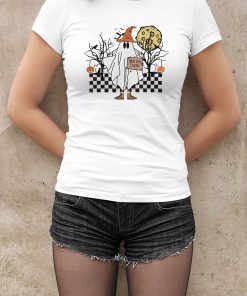 Retro 70s Groovy Ghost Halloween Need A Ride To Salem Shirt