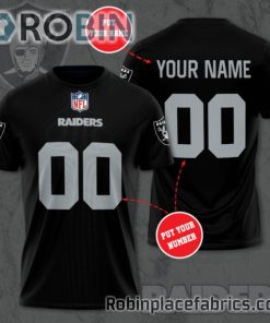 Las Vegas Raiders Custom Shirt – Personalized Name & Number Football 3D All Over Print T – Shirt