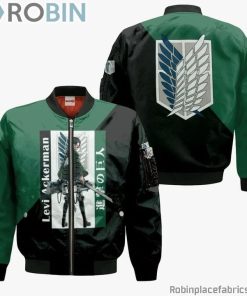 Levi Ackerman Attack On Titan Anime Manga Bomber Jacket Shirt