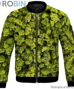 Marijuana Kush Nugs All Over Print Awesome Bomber Jacket