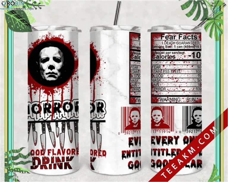 Michael Myers Drink Skinny Tumbler Halloween Horror Michael