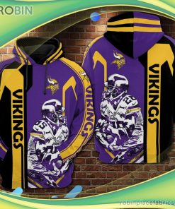 Minnesota Vikings 3d Printed Hoodie