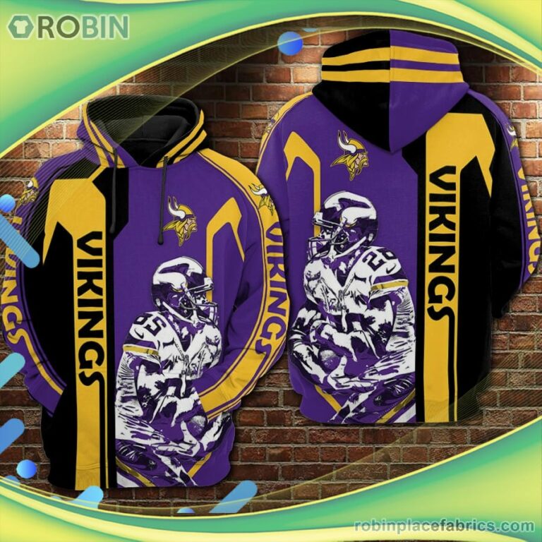Minnesota Vikings 3d Printed Hoodie