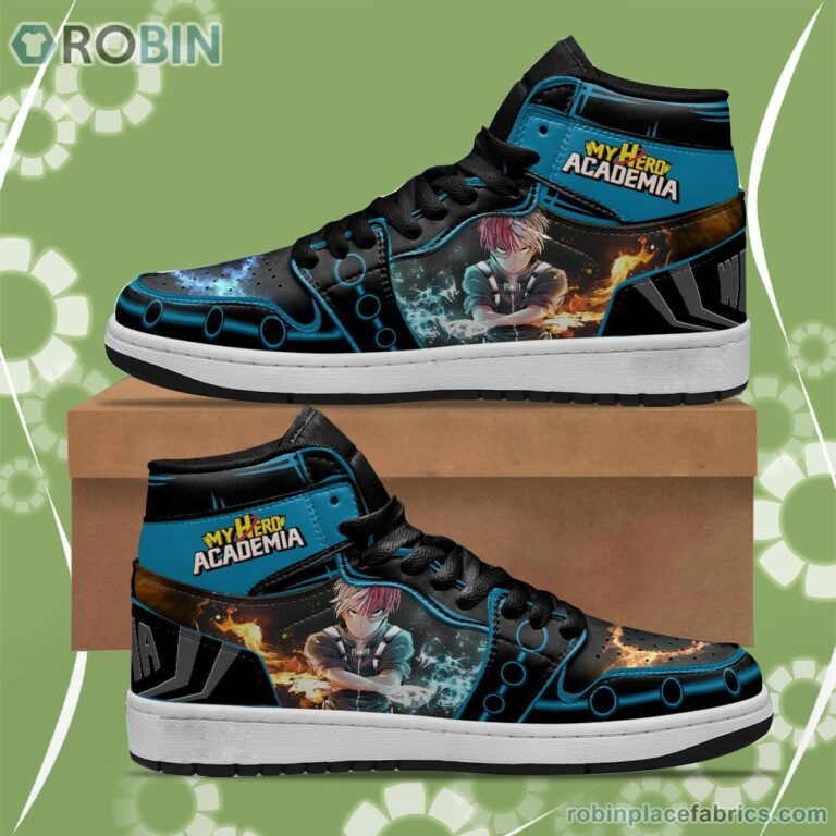 Musketeers Todoroki Shouto JD Sneakers Custom Anime My Hero Academia Shoes